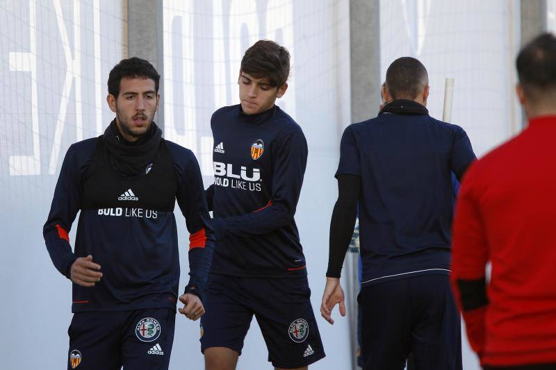 Los de Marcelino se preparan para su partido contra el Espanyol