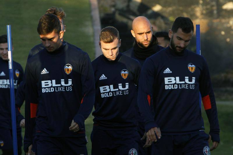 Los de Marcelino se preparan para su partido contra el Espanyol