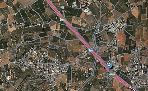 Un hombre muere al chocar un turismo y una furgoneta en la A-7 en Picassent