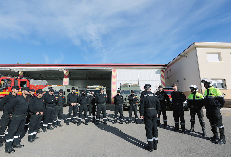 Fotos del tercer Batallón de Intervención de Emergencias de la UME en Bétera