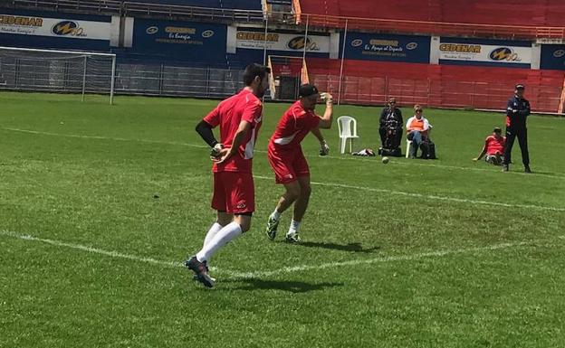 Puchol II, en un lance del partido contra Holanda.