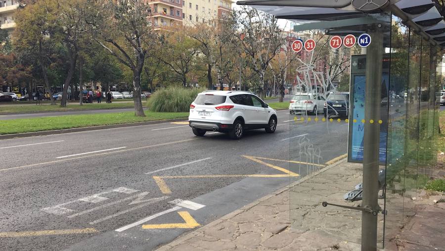 Fotos del accidente en Blasco Ibáñez en el que ha fallecido un peatón atropellado