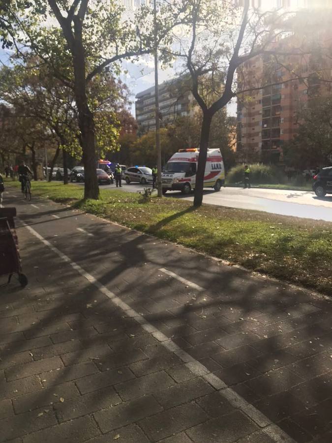 Fotos del accidente en Blasco Ibáñez en el que ha fallecido un peatón atropellado