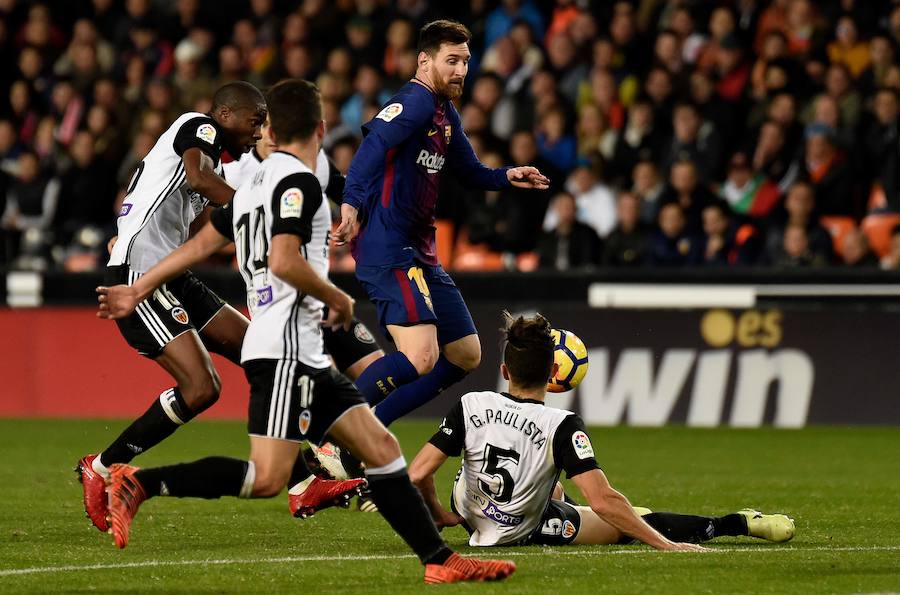 Estas son las mejores imágenes que deja el choque de la jornada 13 en Mestalla