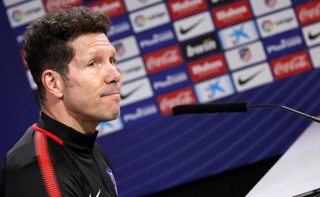 El entrenador del Atlético, Diego Pablo Simeone. 