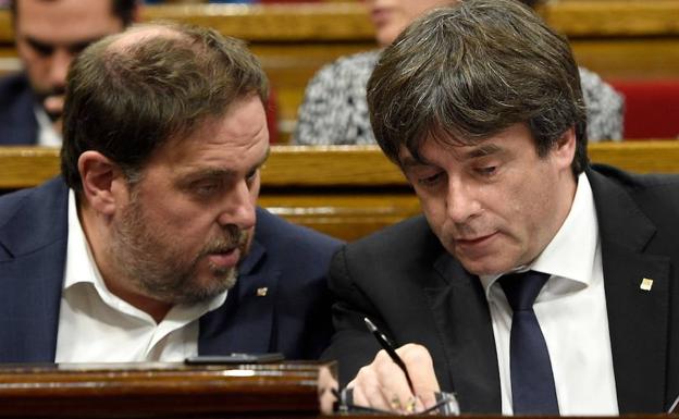 Junqueras y Puigdemont.