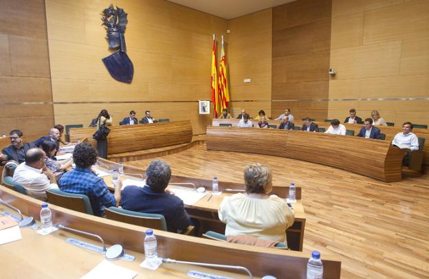 Pleno de la Diputación de Valencia. 