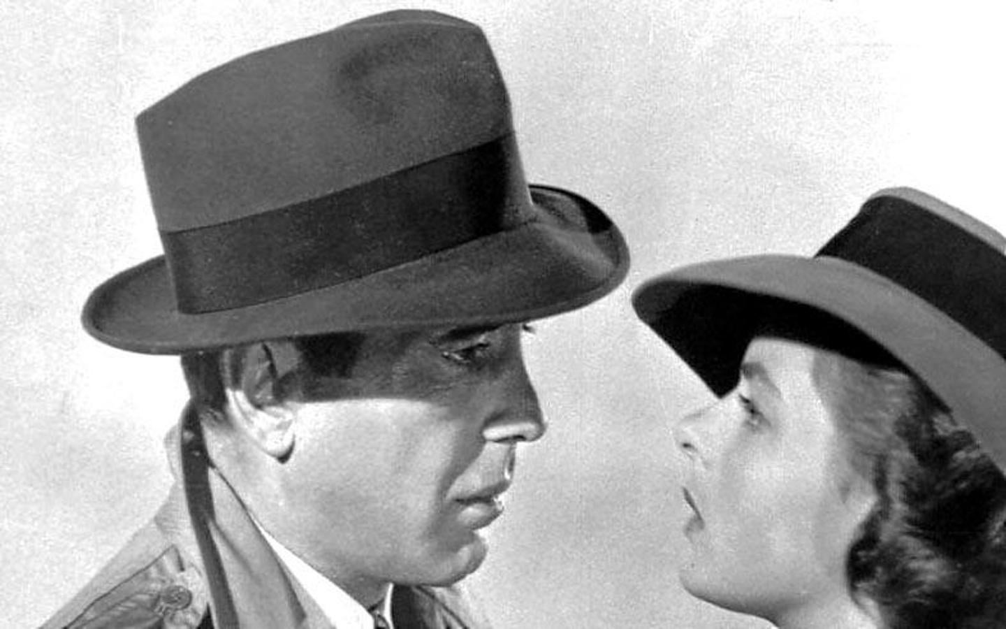 Humphrey Bogart con Ingrid Bergman en 'Casablanca'.