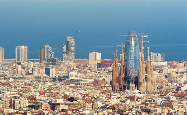 Vista panorámica de Barcelona.