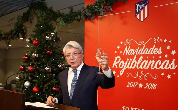 Enrique Cerezo, presidente del Atlético. 