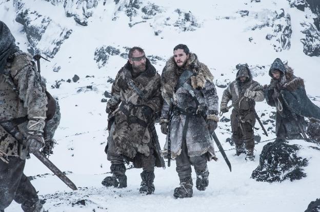 Jon Nieve, más allá de El Muro, en la última temporada de 'Juego de tronos'.