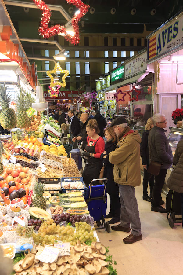 Fotos de los mercados de Valencia en Navidad