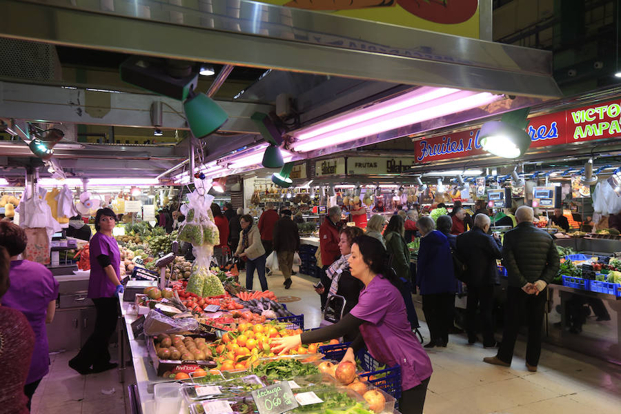 Fotos de los mercados de Valencia en Navidad