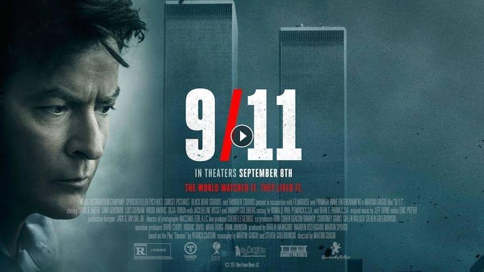 'Nine eleven' es otra película sobre el 11-S. La cinta narra la historia de un grupo de 5 personas que intentan escapar de un ascensor de una de las Torres Gemelas antes de que caiga al vacío en plenos atentados terroristas. El filme, protagonizado por Charlie Sheen, no ha podido recibir peores comentarios.