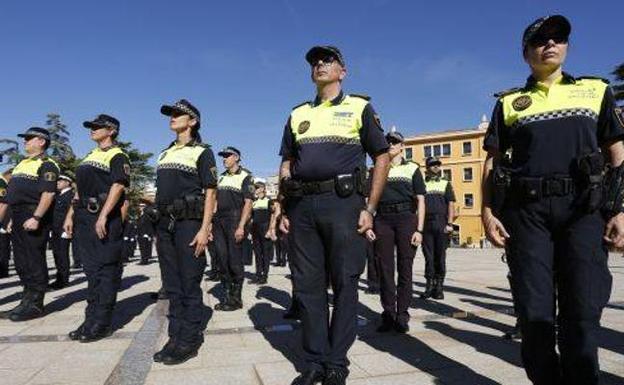 Agentes de la Policía Local de Valencia.