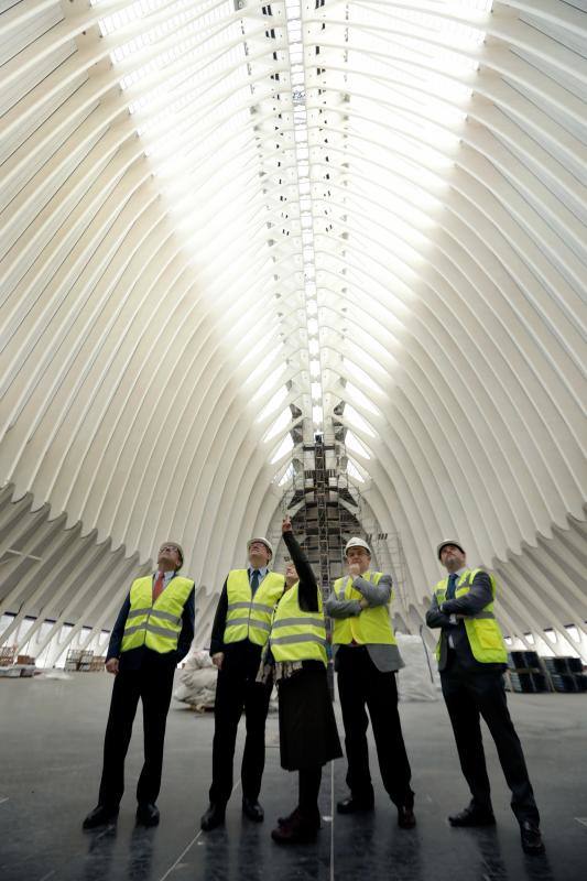 Fotos de las obras del Ágora, que acogerá el Caixafórum Valencia