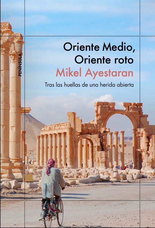 'ORIENTE MEDIO, ORIENTE ROTO' de Mikel Ayestaran (No ficción 4) | Oriente Medio no es la única zona caliente del planeta, pero, de entre ellas, es la que no falta ningún día en las secciones de internacional de los medios de todo el mundo. Marcada por profundas divisiones étnicas, políticas y religiosas, en la región las potencias mundiales y los regímenes locales dirimen sus diferencias a través de terceros países, y florecen grupos terroristas que han llegado a erigirse en amenaza global, como Al Qaeda o Estado Islámico. Tratar de entender y contar lo que allí ocurre es el propósito que persigue este libro, hecho de pedazos imprescindibles de una vida guiada por la brújula de la actualidad, a través de una región que se desangra como una enorme herida abierta.