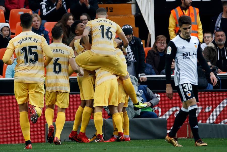 Estas son las imágenes que deja el partido de la Liga en Mestalla