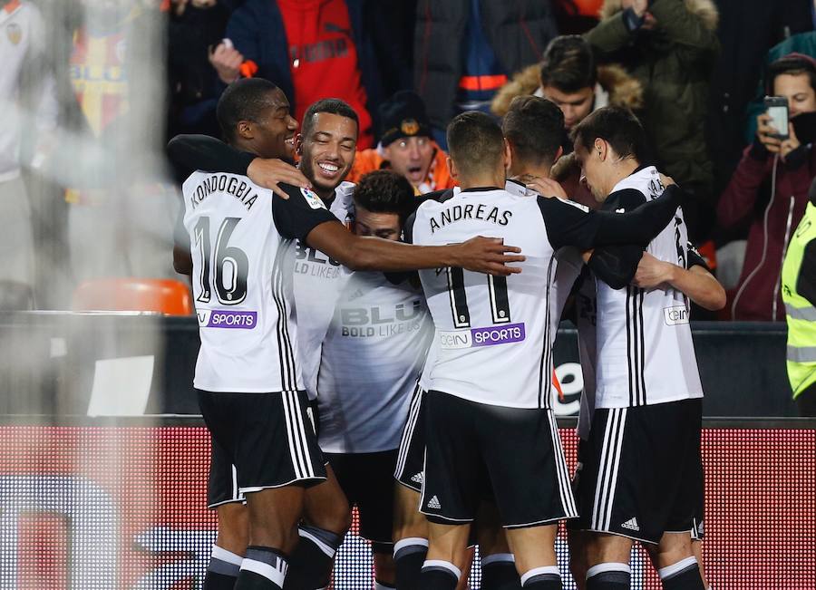 Estas son las imágenes que deja el partido de vuelta de octavos de Copa del Rey en Mestalla