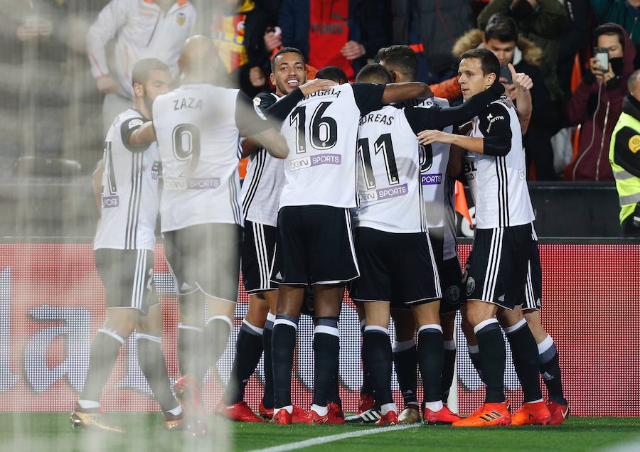 Estas son las imágenes que deja el partido de vuelta de octavos de Copa del Rey en Mestalla