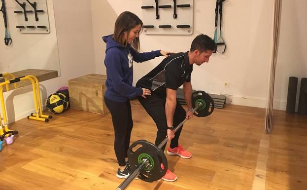 Patricia Maset, durante uno de sus entrenamientos personales.