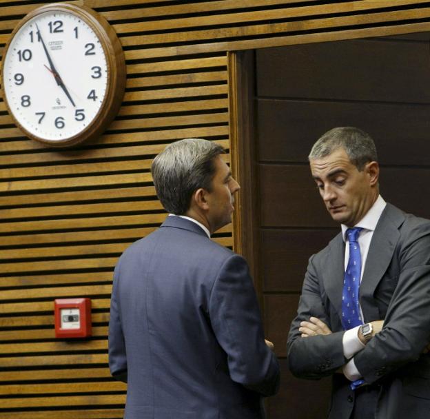 Vicente Rambla y Ricardo Costa en la época en que eran diputados. 