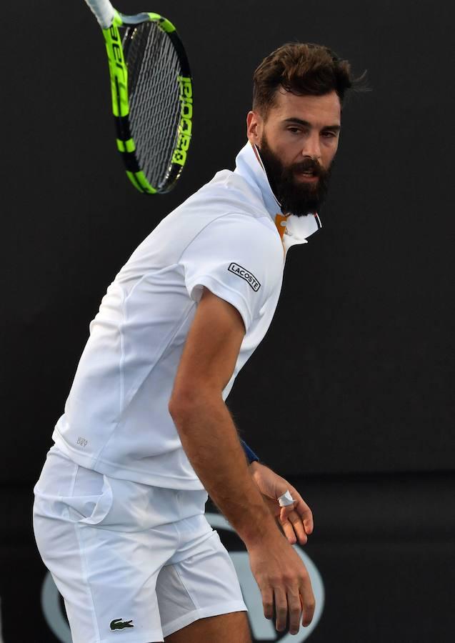 El francés Benoît Paire, muy clásico y estiloso.