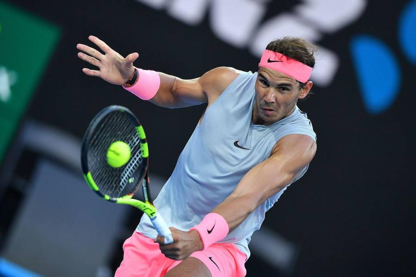 Rafa Nadal se ha atrevido esta semana con el rosa y celeste.