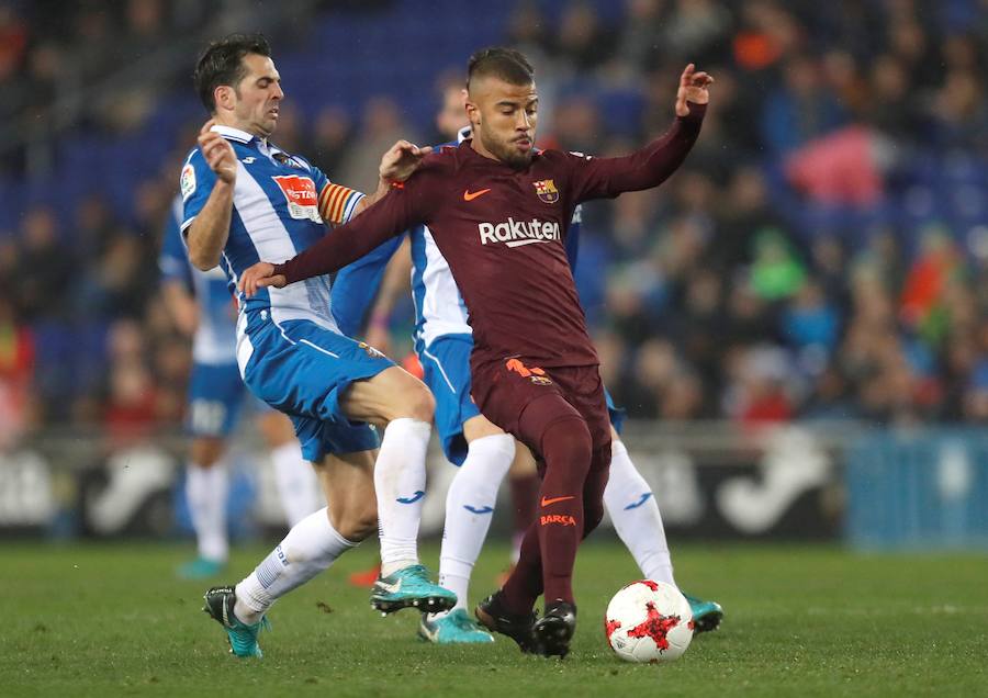 Un tanto de Melendo le dio la victoria al conjunto perico en la ida de cuartos de Copa y dejó en 29 la racha de partidos invicto del Barcelona. 