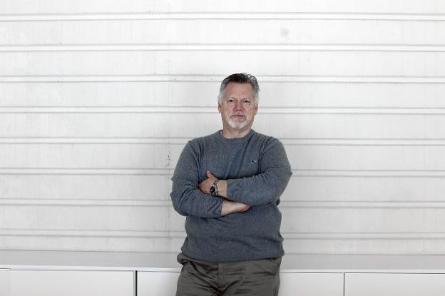 Gregory Kunde, el miércoles, antes del ensayo de 'Peter Grimes' en Les Arts. 