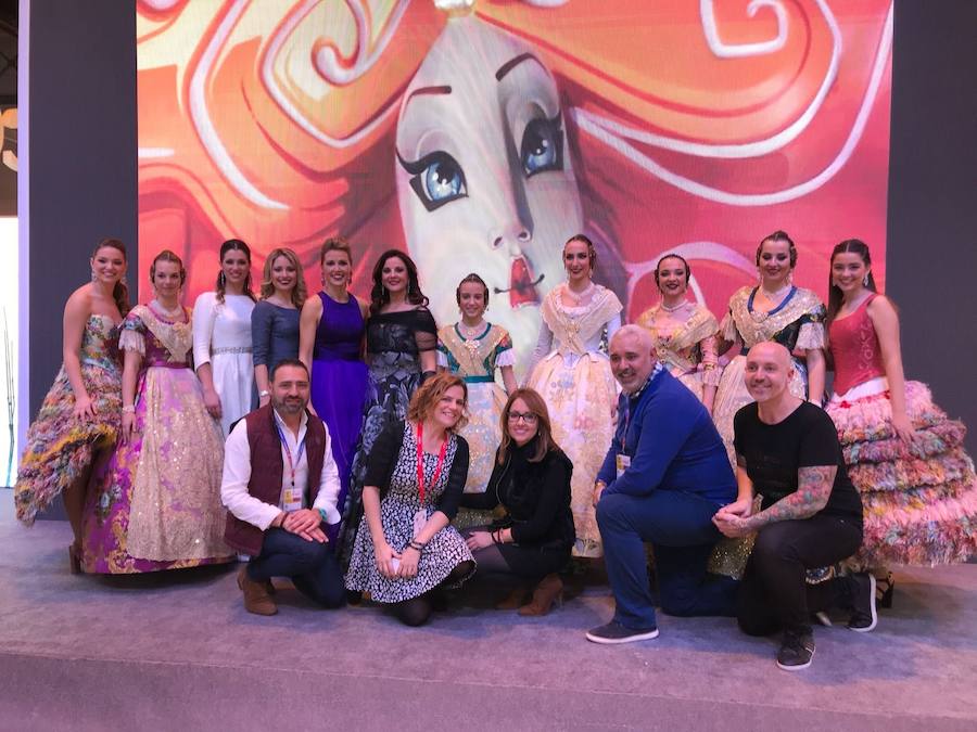 Fotos de las falleras en Fitur 2018