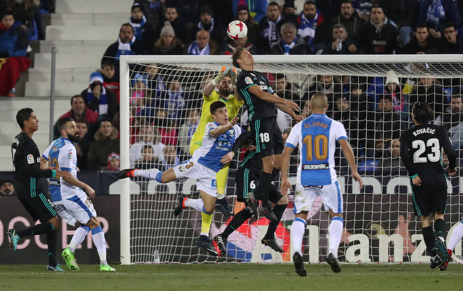 El conjunto blanco se hizo con la victoria gracias a un gol de Asensio en los últimos minutos en partido poco vistoso en Butarque.