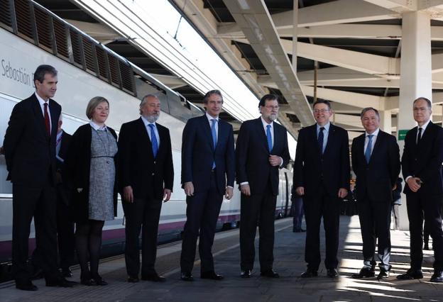 Inauguración del AVE Castellón-Valencia. 