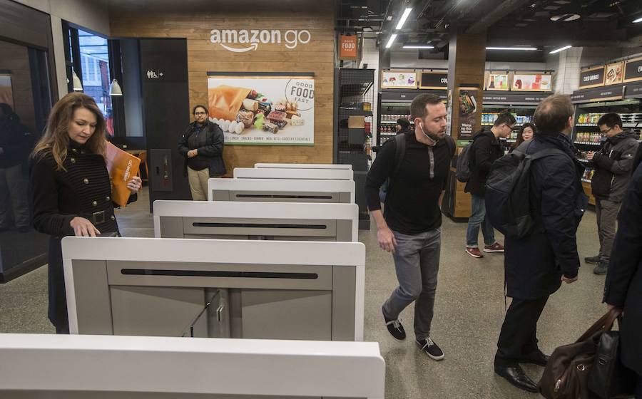 Fotos del supermercado Amazon Go