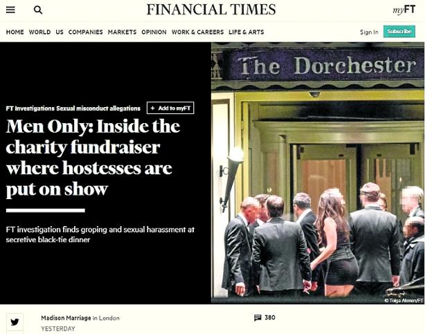 Dos periodistas del 'Financial Times' destaparon el acoso tras hacerse pasar por azafatas. 