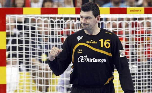 Arpad Sterbik, durante un partido. 