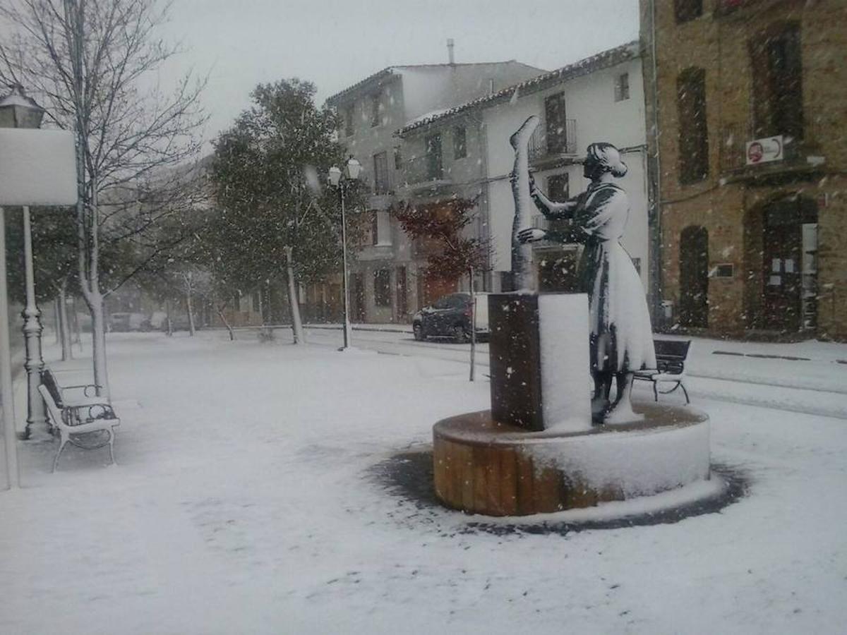 Fotos de nieve en Morella, Castellfort, Ares y Vilafranca del Cid