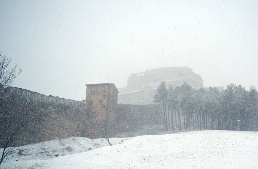 Fotos de nieve en Morella, Castellfort, Ares y Vilafranca del Cid