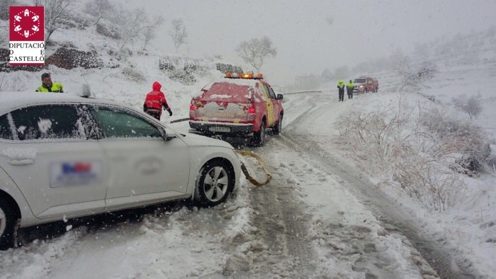 Nevadas en la provincia de Castellón