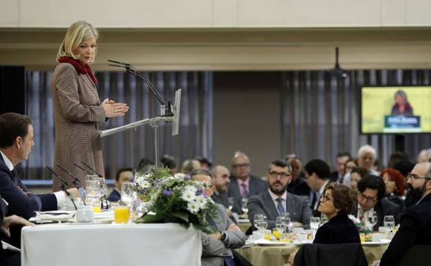 Gabriela Bravo, durante su intervención. 