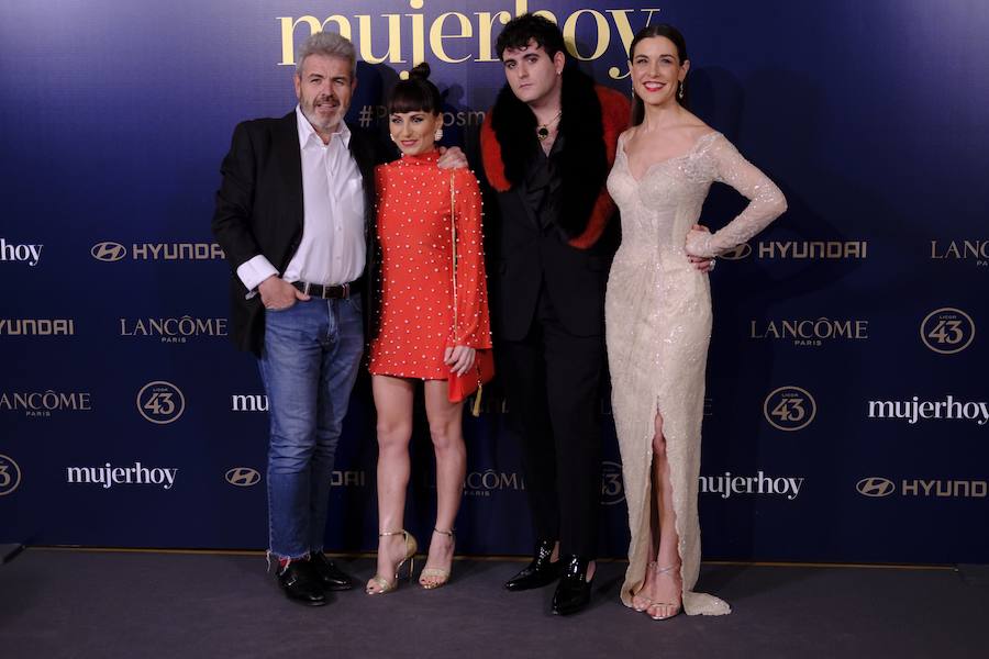 De i a d: Los diseñadores Lorenzo Caprile, María Escoté, Palomo Spain y Raquel Sánchez Silva, presentadora de la gala.