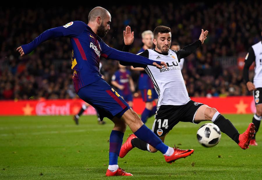 Estas son las mejores imágenes que deja el partido de ida de semifinales de Copa del Rey en el Camp Nou