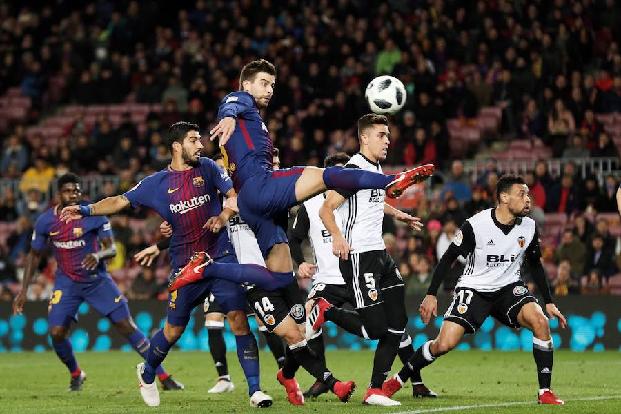 Estas son las mejores imágenes que deja el partido de ida de semifinales de Copa del Rey en el Camp Nou