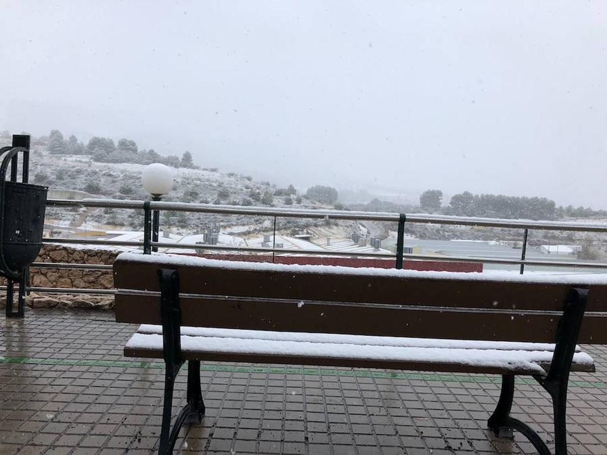 Fotos de nieve en la provincia de Alicante y de Valencia