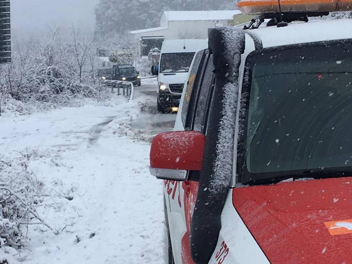 Fotos de nieve en la provincia de Alicante y de Valencia