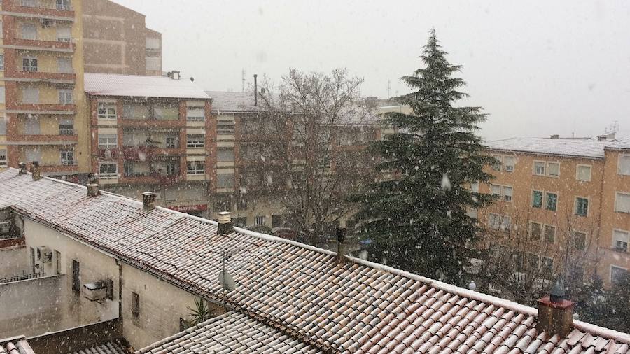 Fotos de nieve en la provincia de Alicante y de Valencia