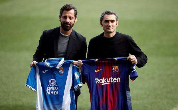 Quique Sánchez Flores y Ernesto Valverde.