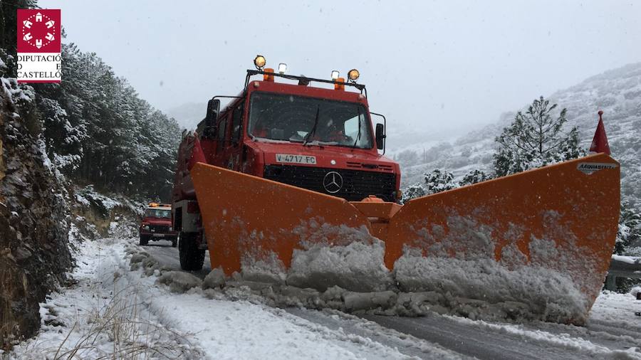 Fotos de la gran nevada en Valencia y Castellón