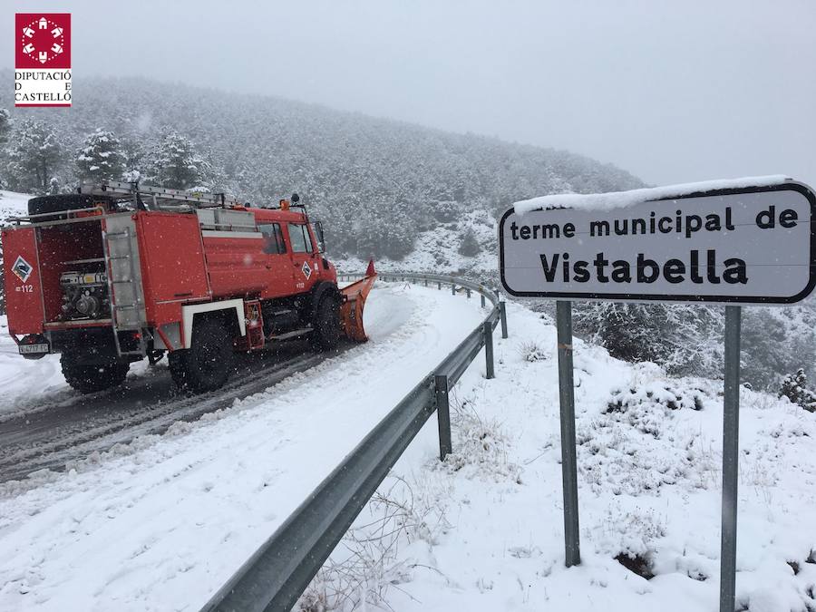 Fotos de la gran nevada en Valencia y Castellón