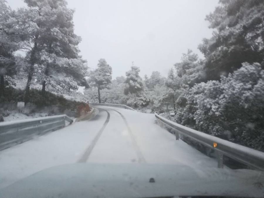 Fotos de la gran nevada en Valencia y Castellón